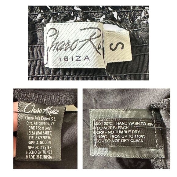 CHARO RUIZ IBIZA Crocheted Lace-trimmed Cotton-blend Dress, Size S, NWT - Picture 5 of 16